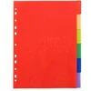 Image de 6 Intercalaires A4 Couleurs Vives en Polypropylène avec Page d'Index