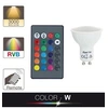 Image de Ampoule LED spot - cuLot GU10 - blanc et multi-color