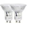 Image de - Lot de 2 ampoules LED spots au culot GU10, 5W cons. (50W eq.), lumière blanche neutre - PACK2VG50SCW