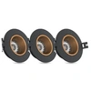 Image de - Lot 3 Spots GU10 50W 2700K Rond orientable Noir et or IP20 - PACK3SP50RANO