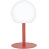 Image de - Lampe à poser POP - boule terracota rechargeable en métal LED IP44, 400 lumens, CCT et dimmable, hauteur ajustable - LP16BTRCCT
