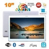 Image de Tablette Tactile Android 10 Pouces 3G Dual Sim Quad Core Wifi Bt 24Go Blanc YONIS