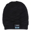 Image de Bonnet Bluetooth Tricoté Chaud Micro Ecouteurs Filles Garçons Motifs Vagues Noir
