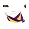 Image de Hamac de camping en toile 1 place - O'Camp - Jaune et violet - Dimensions 270 x 130 cm
