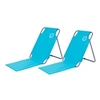 Image de Lot de 2 chaises dossiers de plage pliables - - Dimensions : 45 x 163 x 44 cm