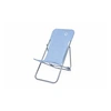 Image de Lot de 2 chiliennes de jardin pliables - 4 positions - O'Sun - Bleu - Dimensions : 96 x 55 x 98 cm