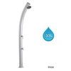Image de Douche solaire so jolly gris métallisé 33l + rince pieds