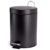 Image de poubelle à pédale inox 3l noir mat