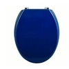 Image de abattant wc mdf cléo bleu marine - charnières inox
