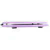 Image de MSV - Abattant WC MDF CLÉO - Charnières INOX - Shiny - Ø 370 x 450 mm - Couleur Rose Clair - Élégance et Confort pour Salle de Bain - Installation et Nettoyage Faciles en occasion ou reconditionné