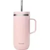 Image de Gobelet isotherme inox avec anse Qwetch Rose 600 ml QD3862H