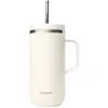 Image de Gobelet isotherme inox avec anse Qwetch Beige 600 ml QD3867H