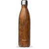 Image de Bouteille isotherme wood 750ml - - Marron - Inox