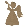 Image de Ange musicien en bois MDF à décorer 14 x 11 cm -