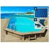 Image de Piscine bois " Sevilla 145 " - 8.57 x 4.57 x 1.45 m + Bâche à bulles 180 µ + Bâche hiver 280 gr/m²