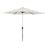 Image de Parasol jardin droit Alu "Sol" - Rond - Ø 3m - Ecru