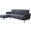 Image de Canapé d'angle tissu réversible "Rio" - 4 places - Gris