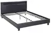 Image de lit led maria - 140 x 190 cm - noir