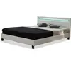 Image de lit led maria - 140 x 190 cm - blanc