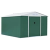 Image de Abri de jardin métal Rosas - 10,85 m² - Vert