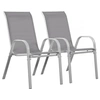 Image de Fauteuil jardin Textilène Cordoba - Phoenix - Ecru - Lot de 2