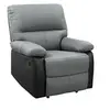 Image de Fauteuil relax Lincoln - 90 x 89 x 103 cm - Noir/Gris foncé