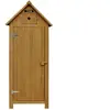 Image de Armoire de jardin Cabanon - 77 x 54.5 x 179 cm - Marron