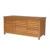 Image de Coffre de jardin en bois Macao - 130 x 64 x 60 cm - Marron