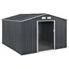 Image de Abri de jardin métal Vegas - 7,06 m² - Gris