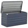 Image de Coffre de jardin métal Store - 480 L - 132 x 61 x 60 cm - Gris