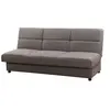 Image de Canape droit 3 places en lin gris 84 x 185 x 85 cm