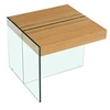 Image de table basse agrigento - 60 x 60 x 50 cm - finition chêne