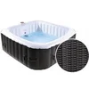 Image de spa gonflable nice en pvc - 6 places - marron/crème
