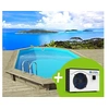 Image de Piscine bois " Palma 145 " 7.57 x 4.07 x 1.44 m + Pompe à chaleur pour piscine 6 kw/h inverter "PowerLine by Hayward" - Noir