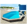 Image de Piscine bois " Brazilia " 5.86 x 3.86 x 1.20 m - Bâche à bulles 180 µ - Bâche hiver 280 g/m²