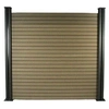 Image de Kit Clôture 8 x 1.6m composite - Kit de fixation offert - Marron
