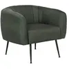 Image de Fauteuil en tissu "Diana" - 1 place - Gris foncé