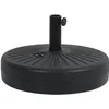 Image de Dalle circulaire à lester pour parasol de jardin - Noir