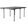 Image de Carport voiture "Denver" - 5.02 x 3.13 x 2.05 m - Transparent / Noir