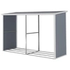 Image de Abri bûches résine "Alexandre" - 3.38 m² - 302 x 112 x 190 cm - Gris