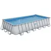 Image de Piscine tubulaire grise - "LUDO 5" - 7.32 x 3.66 x 1.32 m - sans filtration