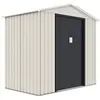 Image de Abri de jardin métal "Nebraska" - 2.71 m² - Beige/gris anthracite