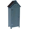Image de Armoire de jardin "Cabanon" - 77 x 54.5 x 179 cm - Bleu ciel