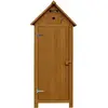 Image de Armoire de jardin Cabanon - 77 x 54.5 x 179 cm - Marron
