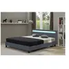 Image de Lit avec LED Maria - 140 x 190 cm - Gris