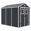 Image de Abri de jardin résine "Texas" - 5.23 m² - kit d'ancrage inclus - Anthracite