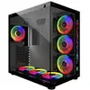 Image de Boîtier PC gaming ATX MRED M.ED Crystal Sea RGB blanc verre trempé 7 baies