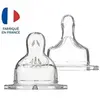 Image de Lot de 2 tétines pour biberon Sensation+ - Tétines Plates Col Large Débit 3 - 6 mois et plus