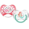 Image de Sucette Anatomique Dessin Fille Silicone +6M A18 Lot de 2