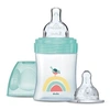 Image de Biberon anti-colique - Kit naissance - - 150 ml - Tétine plate + ronde - 0-6 mois - Débit 1 - Vert